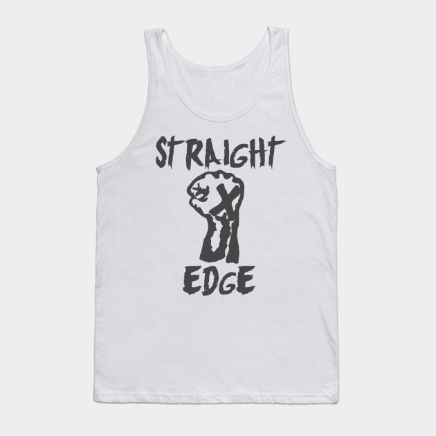 Straight Edge Fist Punk Rock Movement Tank Top by darklordpug